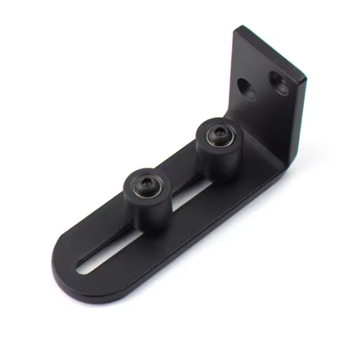 Guía de Puerta corrediza de Granero, Kit de Guía de rodillos de piso inferior de Maple carbon, accesorio de Hardware W - 1