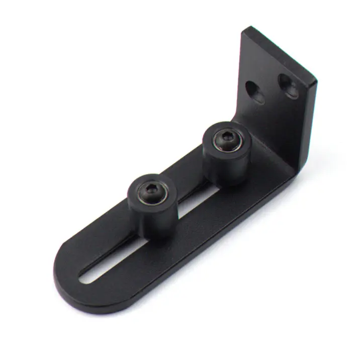 Guía de Puerta corrediza de Granero, Kit de Guía de rodillos de piso inferior de Maple carbon, accesorio de Hardware W - 1