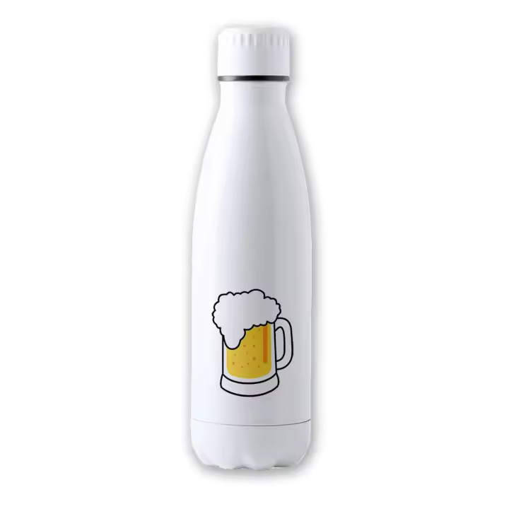 BIDON 700 ML ACERO INOXIDABLE FESTIVAL OCTOBERFEST ALEMANIA CERVEZA tapon seguridad botella cervezanegra alcohol alemania - 1