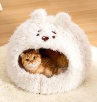 Cama De Gato Cómoda Y Caliente De Peluche Suave Para Pequeños Y Medianos Perros Y Gatos Hogar De Mascotas Adecuada Para Descanso Profundo - details 4