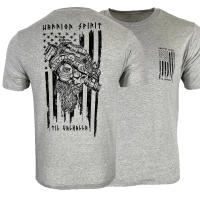 Camiseta Militar Vikinga De Algodón 100% Para Hombres Con Estampado De Calavera Y Espíritu De Guerra Estilo Casual Manga Corta Para Primavera Y Verano - details 10