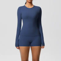 SSITO Traje Deportivo de Yoga para Mujer, 2 UDS., entrenamiento, ajuste Seco, transpirable, Top Deportivo de Alta elasticidad, pantalones de Yoga de Belte Alta para Mujer - details 12