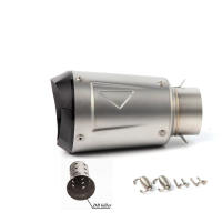 Pipé De Escape Para Motocicleta Universal 60mm En Fibra De Carbono Adecuado Para Carreras Tubo De Escape De Moto CBR600F MT07 Z800 R6 - details 12