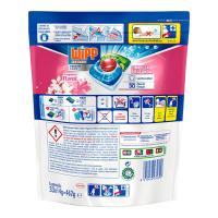 Wipp Express Power Caps Detergente en Cápsulas para Lavadora Power Caps Pack de 2 bolsas de detergente máquina líquido limpieza profunda fragancia floral bolsa 33 cápsulas (66 cápsulas en total) - details 1