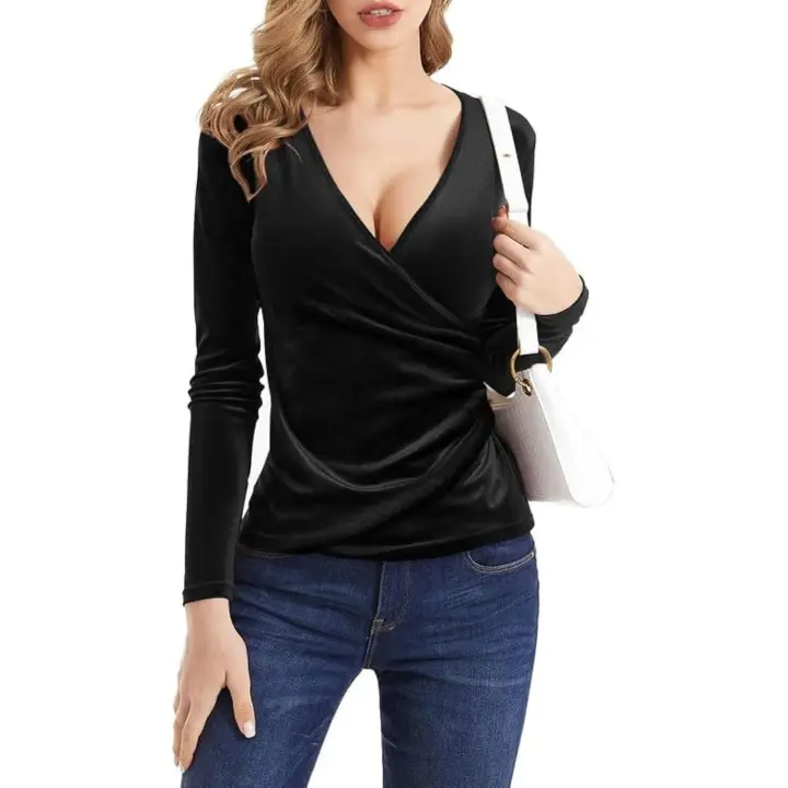 Cuerpo FR Mujer Manga Larga Cuello Redondo Cuerpo Tops Sexy Slim Fit Cuerpos Vestido Básico Leotardo Top Suave Cálida Camisas Interior Elástico Shapewear Elegant Color Sólidos Mono Marrón XL - 1