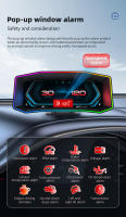 Sistema Inteligente De Coche Multi-función P4 OBD + GPS HUD Pantalla LCD De 6.2 Pulgadas Muestra De Velocidad Turbina Acelerómetro Inclinometro - details 9