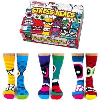 United Oddsocks The Stress - Caja de 6 Calcetines Estampados Unisex - Divertidos Diseños - Talla 39-46 - details 0