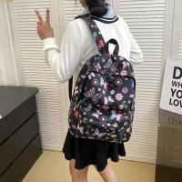 Mochila Deportiva Para Mujer Con Estampado De Mariposas Y Flores De Nylon Gran Capacidad Moda Casual Para Camping Al Aire Libre Y Escuela - details 3