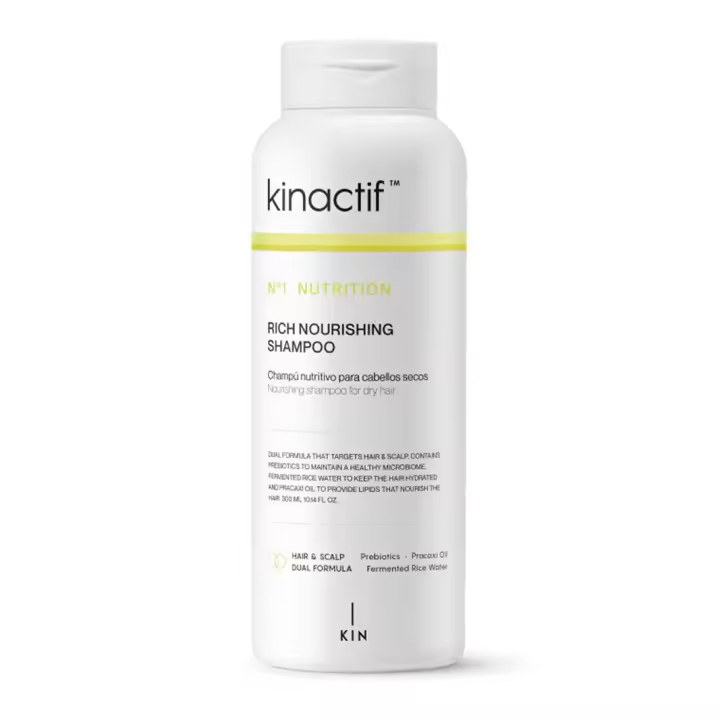 Kin Cosmetics Kinactif Nº1 Nutrition Rich Nourishing Shampoo 300 Ml. Champú nutritivo para cabellos secos. - 1