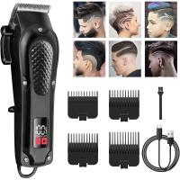 Máquina Cortar Pelo, Cortapelos Hombre Profesional, Cortadora Eléctrica Máquina de Maquillaje with LED Pantalla,Carga rápida USB Cortadora de Pelo para Barba,Apto para familias/Peluqueros - details 2