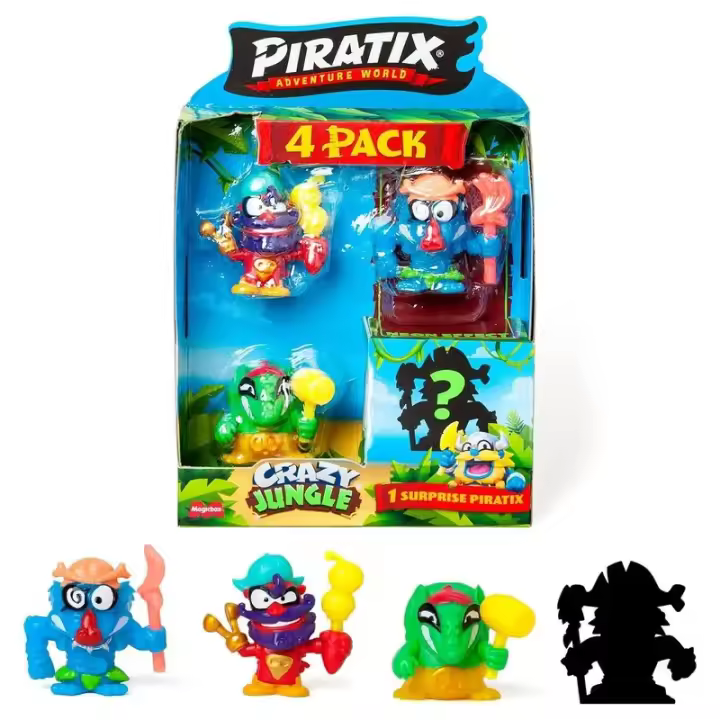 Piratix Adventure World Crazy Jungle Pack 4 Figuras 5-6 40683 MAGIC - 1