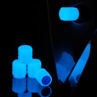10Pcs Tapones De Válvula Luminosos Azules Para Coche Motocicleta Bicicleta Decoración De Neumáticos Y Eje Capas De Válvula De Térmica ABS - details 8