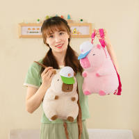 Mochila De Peluche Capybara Kawaii Moda Muñeco Peluche Bolsa De Hombro Para Niños Bolsa Miniatura Regalo Para Novia - details 11