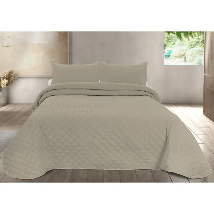 Colcha Pierre Cardin EGNA Beige Cama de 135 - 1