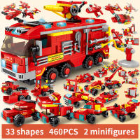 Bloques De Construcción ToylinX Estación De Bomberos Para Niños Camión Y Helicóptero De Incendio Juguetes Educativos Para Niños - details 3