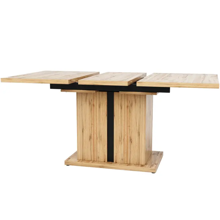 Mesa de Cocina Retráctil 119-158.5x80cm - Extensión with Insertos Internos, Poste en T para Estabilidad, Ahorra Espacio, Ideal para Cocina y Sala - 1