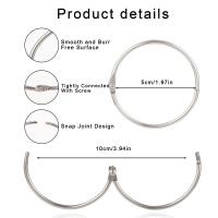 Anillos De Cortina Metálicos 12pcs Gancho Para Colgar Rodillos De Cortina Resistentes Y Adecuados Para Rodillos De 20-40MM - details 0