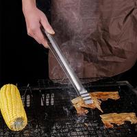 1 Pinza para barbacoa de Maple inoxidable pinzas para Meat extra largas de 45 cm forceps profesional para Carbón - details 0