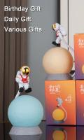Lámpara Nocturna LED Para Niños Astronauta Carga USB Y Pilas Protección Para Los Ojos Luz De Escritorio Para Dormitorio - details 6