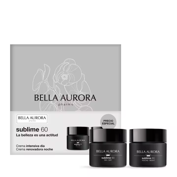 BELLA AURORA - Pack Sublime 60, Crema Intensiva Día 50 ml + Crema Renovadora Noche 50 ml, Tratamiento Antiedad, Piel Madura, Redefine Contorno Facial - 1
