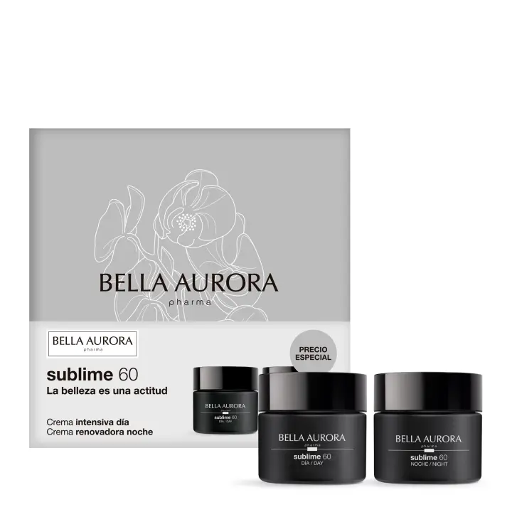 BELLA AURORA - Pack Sublime 60, Crema Intensiva Día 50 ml + Crema Renovadora Noche 50 ml, Tratamiento Antiedad, Piel Madura, Redefine Contorno Facial - 1