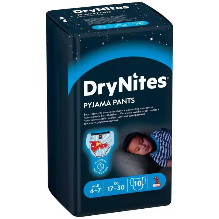 Drynites Pañales Niño 4-7 Años 10U - 1