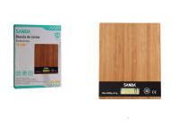 Báscula digital para cocina de madera bambú  SANDA, hasta 5000g.alta precision,Balanza eléctrica de madera bambú - details 1