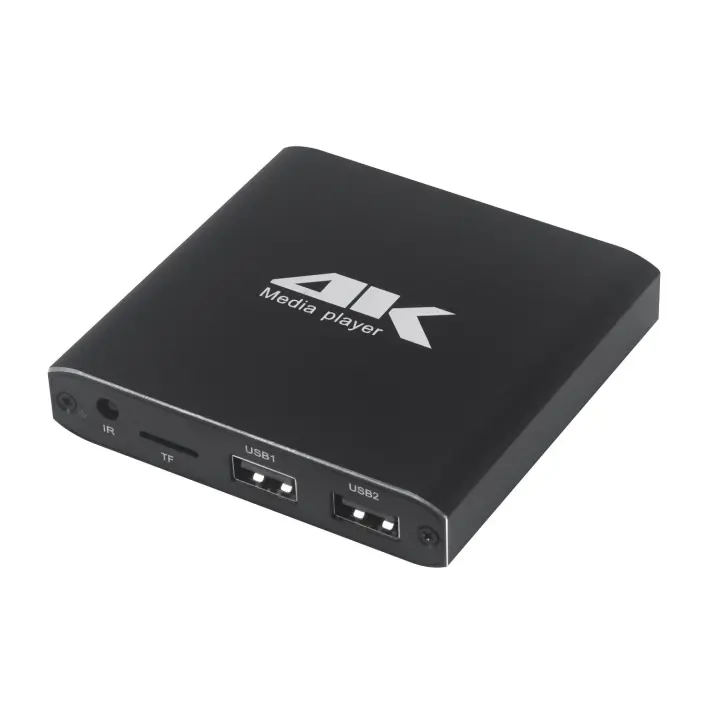 Reproductor Multimedia 4K H.265 Con Reproducción En Bucle Automático Soporte TF/AV/HDMI/USB Disquete Resolución HD 1080P Incluye Ratón - 1
