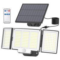 Luz Solar Exterior Con Sensor De Movimiento Y Control Remoto IP65 Impermeable Para Patio Garage Seguridad Luz De Pared - details 0
