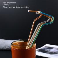 Pajita De Acero Inoxidable Antiarrugas Para Vaso Reutilizable Herramienta Estética Para Beber De Manera Sidérea - details 5