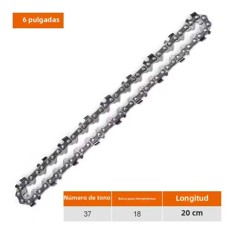 Motosierra Eléctrica Mini De 4/6 Pulgadas Cadenas De Acero Para Jardín Herramientas Eléctricas Accesorios De Repuesto Para Cadena - 1