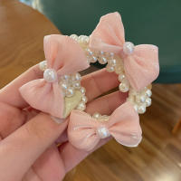 Cinta Elástica De Pelo Con Corona De Perlas Para Niñas Accesorios De Cabello De Moda Para Niños Cuidado Personal Y Belleza - details 13