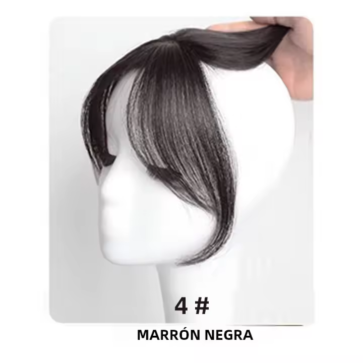Extensiones De Pelo Sintético H&STAR Con Franja Natural Sin Costuras Extensión De Franja Oblicua Francesa Con Bangs Ocho Caracteres Clip in Para El Frente - 1