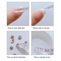 50pcs Herramientas De Manicura Y Pedicura Pusher De Uñas Reutilizables Plásticas Para Eliminar Cutículas Cuidado De Uñas Y Pies - details 3