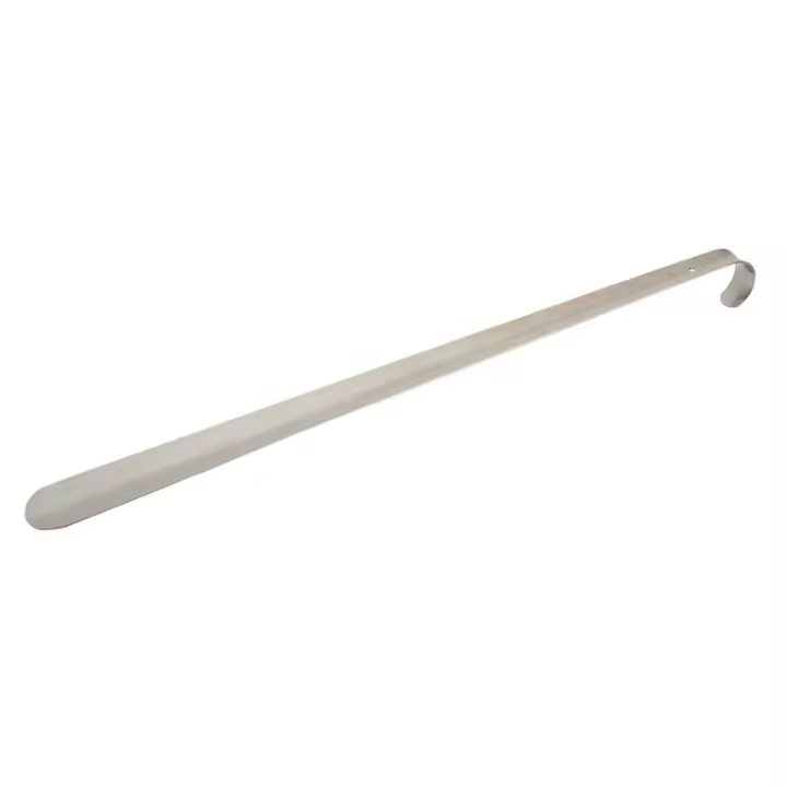 Conejo De Calcetines Extra Largo 52cm Acero Inoxidable Herramienta De Ayuda Para Calzar Zapatos Plata Metálica Deslizante Remover Lifter - 1