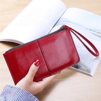 Cartera Larga De Moda Para Mujer En Cuero PU Con Cremallera Monedero Y Portatarjetas Bolsillo Para Teléfono Móvil Y Correa De Muñeca - details 4