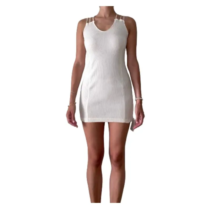 VESTIDO CORDON  MOD 951691-20240721T082045Z-001, TALLAS PEQUEÑA -MEDIANA-GRANDE, LA PEQUEÑA  CORRESPONDE A UNA S, LA MEDIANA A UNA 38 Y LA GRANDE A UNA L. LA MODELO LLEVA UNA TALLA PEQUEÑA. - 1