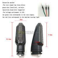 2Pcs Señales De Giro Para Motocicleta 8 LEDs Fluidez De Agua Indicador Flecha Lámparas Amarillas Para Honda RS150 XRE300 CRF300 X-ADV - details 7