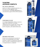 NIVEA MEN Pack ahorro cuidado personal gama Hyaluron - Contiene gel, contorno de ojos y affershave - details 1