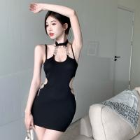 Vestido De Fiesta De Verano Para Mujer Sin Mangas Corte out Bodycon Envuelto Mini Vestido De Soirée Sexy Y Club Con Espalda Descubierta - details 5