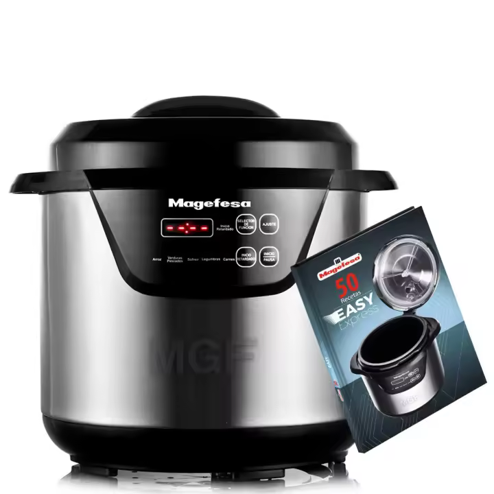 Magefesa Easy Express - Olla Express Programable Eléctrica Multifunción, Recipiente Extraíble Antiadherente, 6 Funciones Diferentes - 1