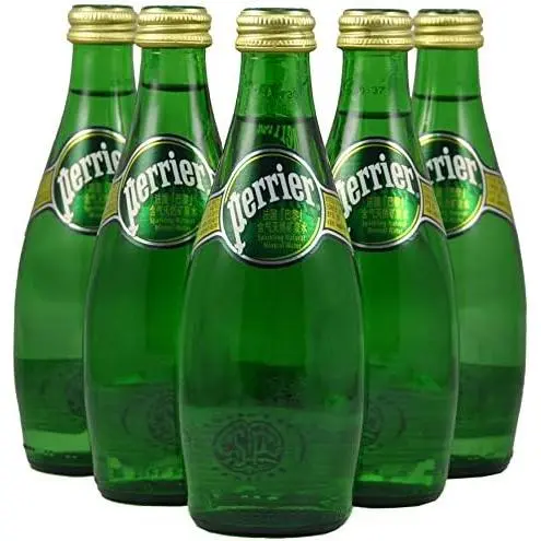 Agua mineral natural con gas Perrier vidrio 33cl - pack24 - 1