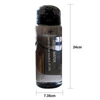 Botella De Agua Deportiva Portátil 780ml Impermeable Para Hombres Y Mujeres Botella De Bebida Directa Para Niños Y Adultos Color Transparente - details 0