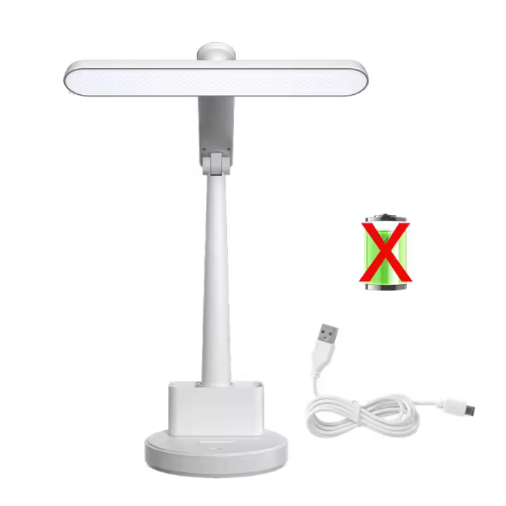 Lámpara De Mesa LED Recargable Plegable Protección Ocular Para Niños Estudiantes Con Batería USB Iluminación De Dormitorio Lámpara De Lectura Contemporánea - 1