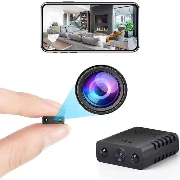 Mini cámara oculta Cámara de seguridad inteligente Cámara WiFi, Cámara de seguridad para el hogar interior, Cámara de seguridad remota HD1080P Detección de movimiento gran angular de 110°, Mini cámara oculta - 1