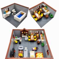 Bloques De Construcción MOC Ciudad Para Niños Y Niñas Casa Con Habitaciones Incluidas Cocina Sala De Estar Mobles Modelos DIY Para Jóvenes Y Adultos - details 5