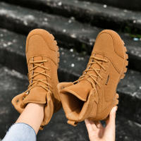 Botas De Montar Para Parejas Al Aire Libre Botines De Camuflaje Transpirables Para Hombres Y Mujeres Zapatos De Senderismo Casual Botas De Entrenamiento Alta Con Suela De TPR - details 13