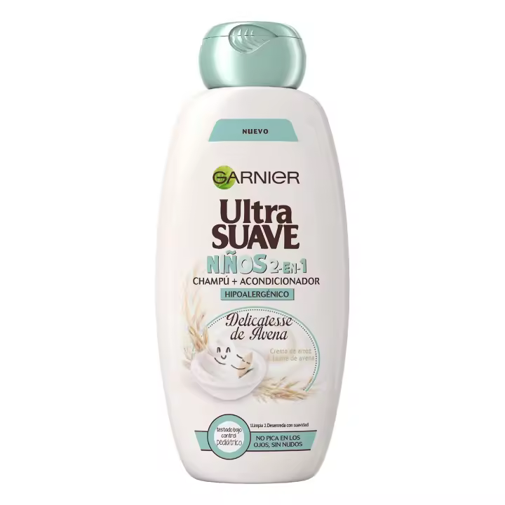 Champú para Niños Garnier Ultra Suave Avena Champú + Acondicionador 400 ml - 1