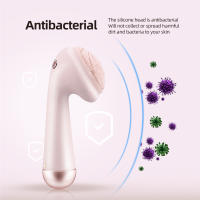 Limpieza Facial Eléctrica Con Cepillo De Silicona Y Masajeador Vibratorio Herramienta De Belleza Recargable Impermeable Para Limpieza Profunda De Poros - details 3