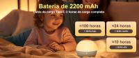 Lampara de Luz Nocturna LED Fitop para Niños, Lámpara con Protección Ocular, Control Táctil y Switch, Luz Regulable Cálida+RGB, Recargable por Tipo C, Perfecta para Bebés y como Regalo para Acompañar en la Noche - details 5